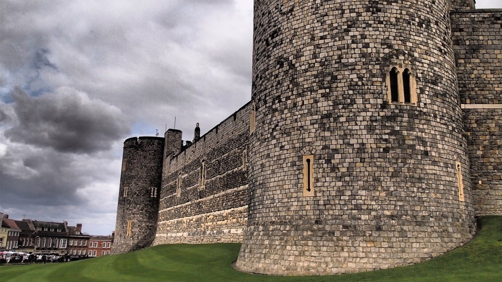 Salisbury Tower in the lower ward at Windsor Castle, London, England.